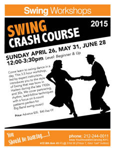 Swing Crash Course April-May 8X10