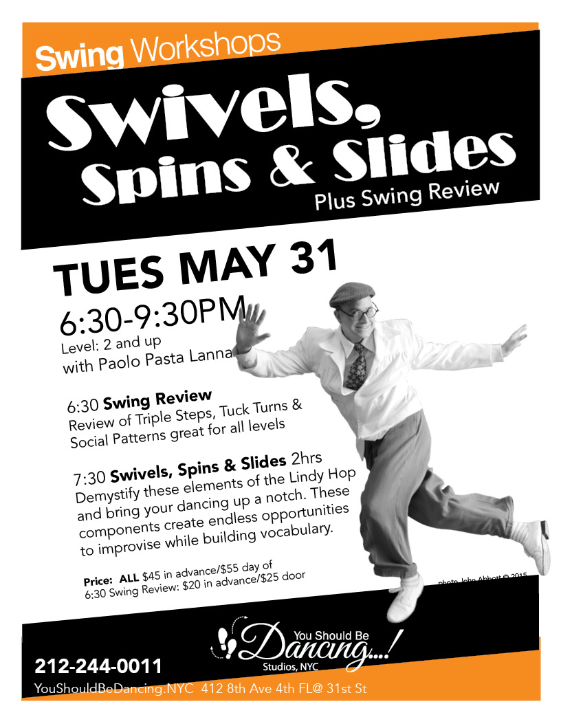 Swivels Spins Slides MAY 8X10